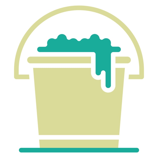 Ilustración de icono vectorial de limpieza del conjunto de iconos de vida familiar