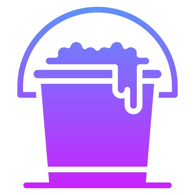 Ilustración de icono vectorial de limpieza del conjunto de iconos de vida familiar
