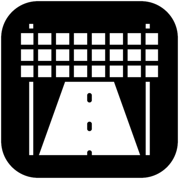 Ilustración del icono vectorial de la línea de finalización del conjunto de iconos de logros