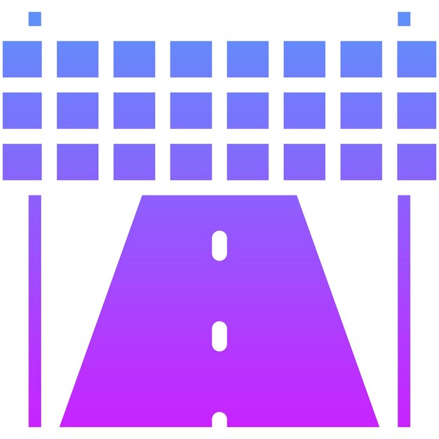 Ilustración del icono vectorial de la línea de finalización del conjunto de iconos de logros