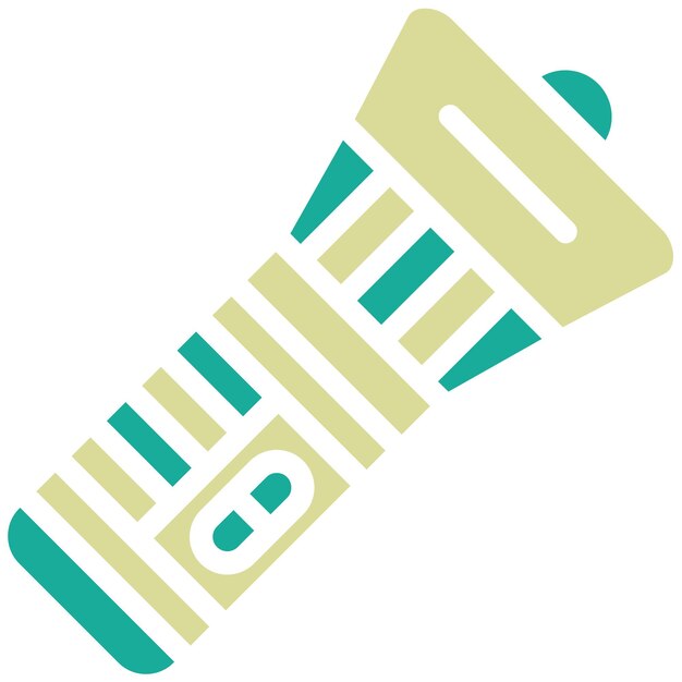 Ilustración del icono vectorial de la linterna del conjunto de iconos de dispositivos electrónicos