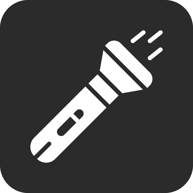 Ilustración del icono vectorial de la linterna del conjunto de iconos de herramientas de construcción