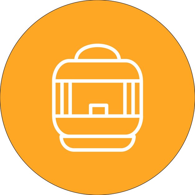 Ilustración del icono vectorial de la linterna del desierto del iconset del desierto