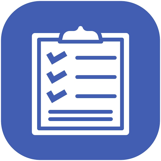 Ilustración del icono vectorial de la lista de comprobación del conjunto de iconos de compras y comercio electrónico
