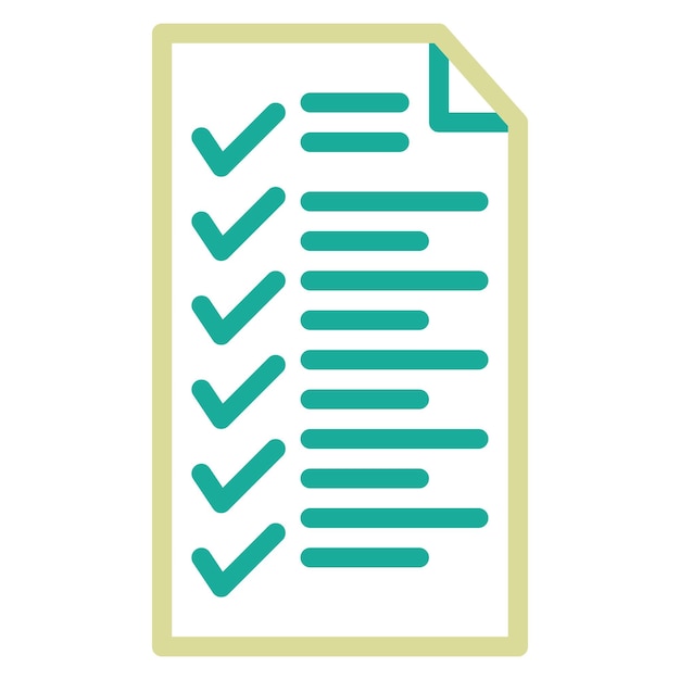 Ilustración del icono vectorial de la lista de control del conjunto de iconos de entrega de alimentos