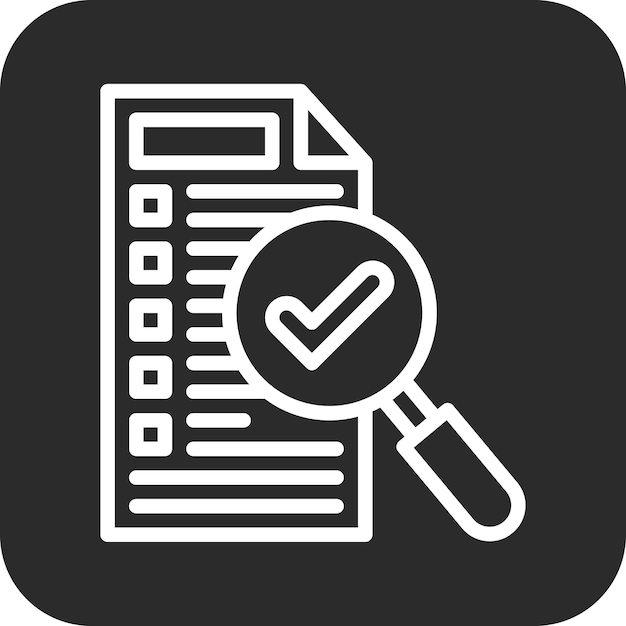 Ilustración del icono vectorial de la lista de verificación de SEO del conjunto de iconos de marketing