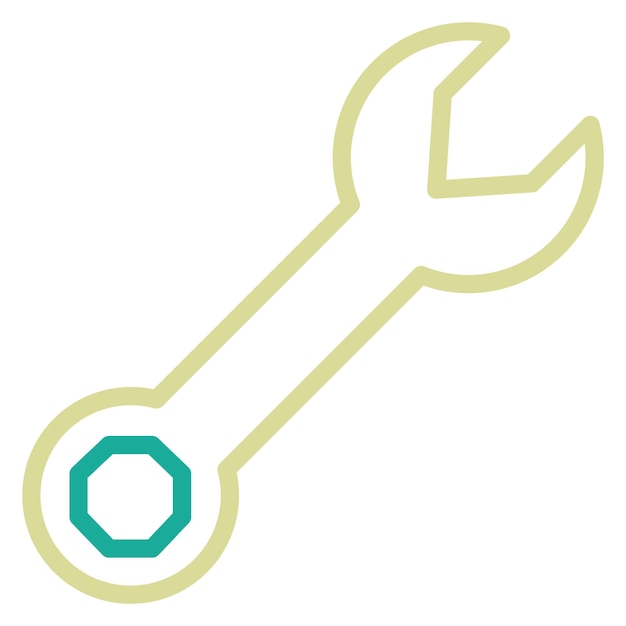 Ilustración del icono vectorial de la llave del conjunto de iconos de inicio de negocio