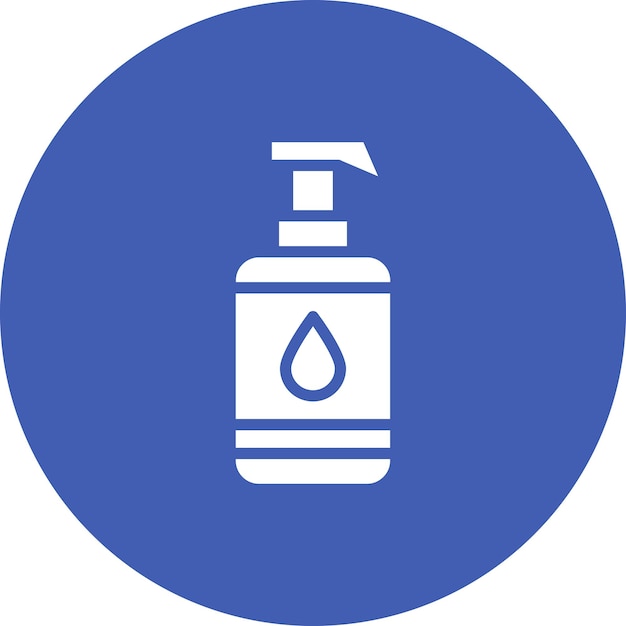 Ilustración del icono vectorial de loción del conjunto de iconos de cosméticos