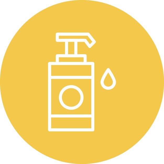 Ilustración del icono vectorial de la loción del conjunto de iconos de verano