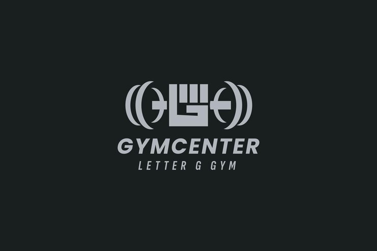 Vector ilustración del icono vectorial del logotipo del centro de gimnasio