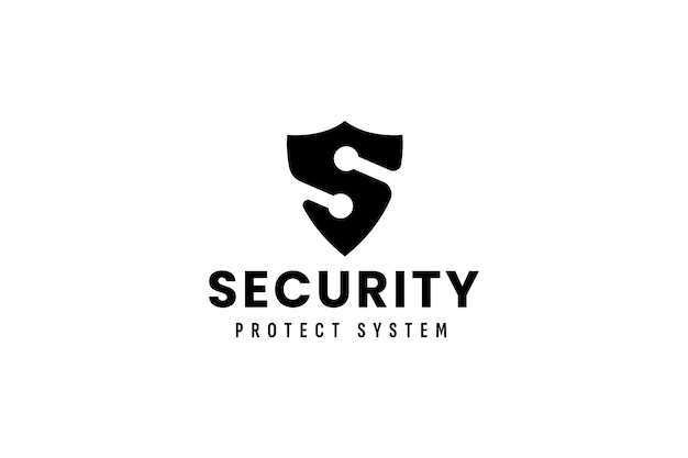 Ilustración del icono vectorial del logotipo de seguridad