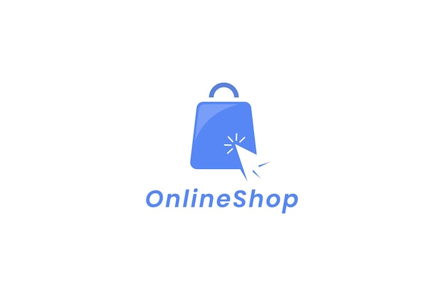 Ilustración del icono vectorial del logotipo de la tienda en línea