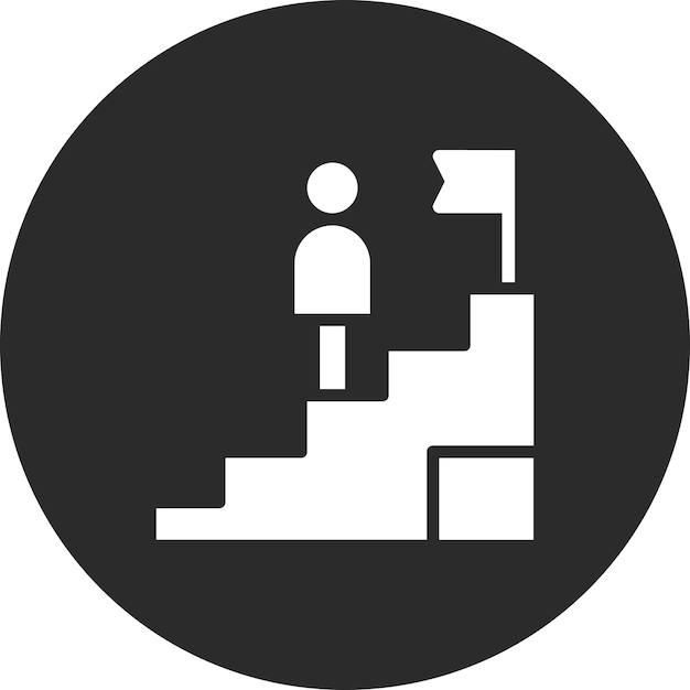Ilustración del icono vectorial de logros del conjunto de iconos de inicio de negocio