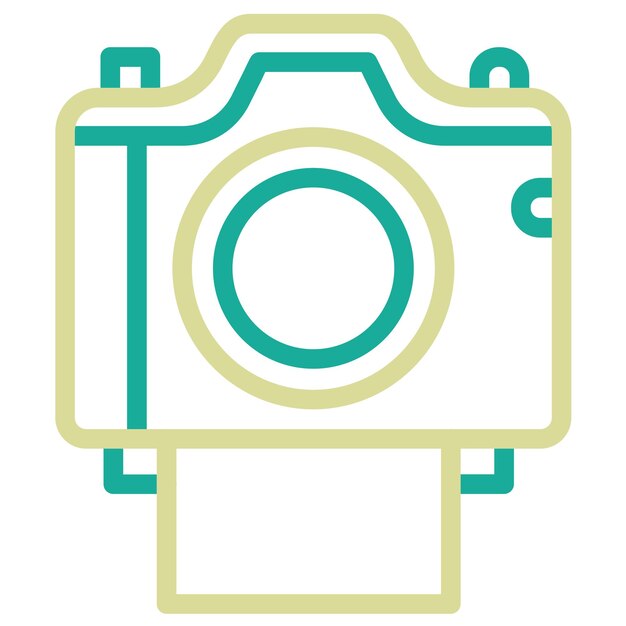 Vector ilustración del icono vectorial de lomografía del conjunto de iconos de fotografía