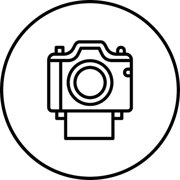 Ilustración del icono vectorial de Lomografía del conjunto de iconos de fotografía