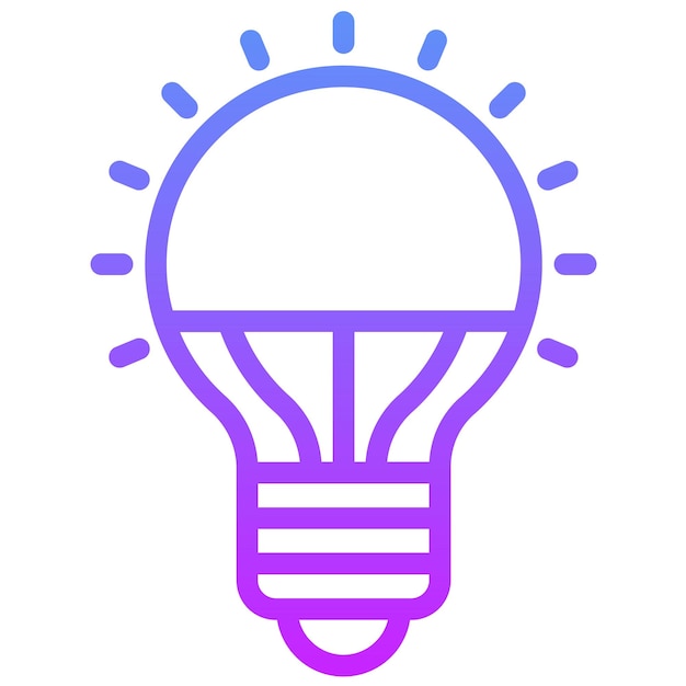 Ilustración del icono vectorial de luces LED del conjunto de iconos de mejoras para el hogar