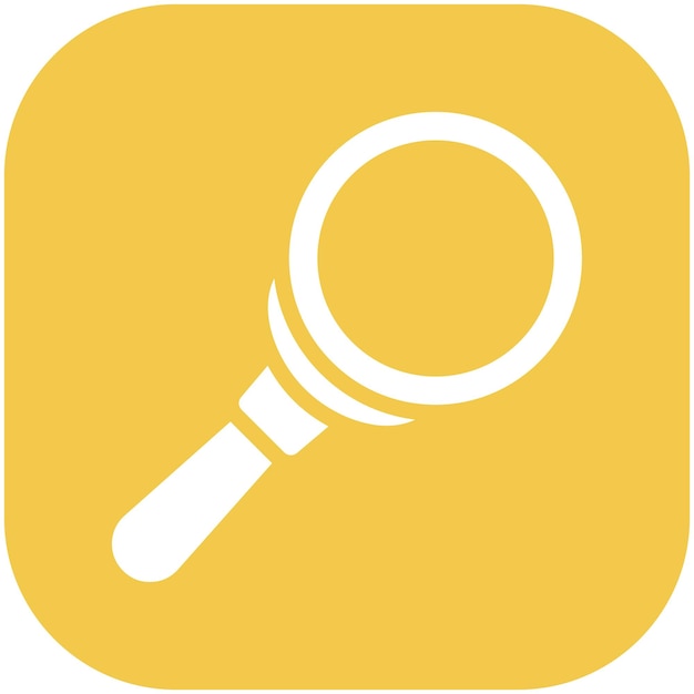 Ilustración del icono vectorial de la lupa de Seo y el icono de la web