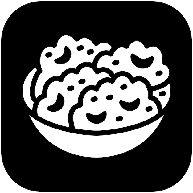 Ilustración del icono vectorial de Mac N Cheese del conjunto de iconos de Street Food