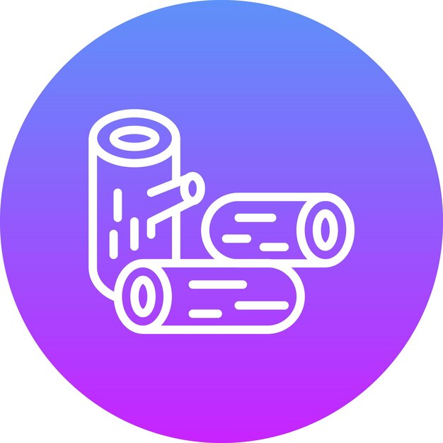 Ilustración de icono vectorial de madera del conjunto de iconos de la aldea