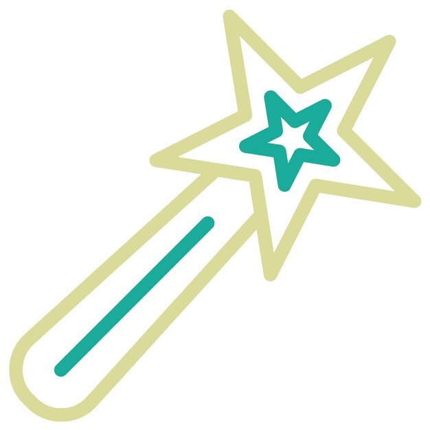 Ilustración del icono vectorial de Magic Stick del conjunto de iconos de bebés