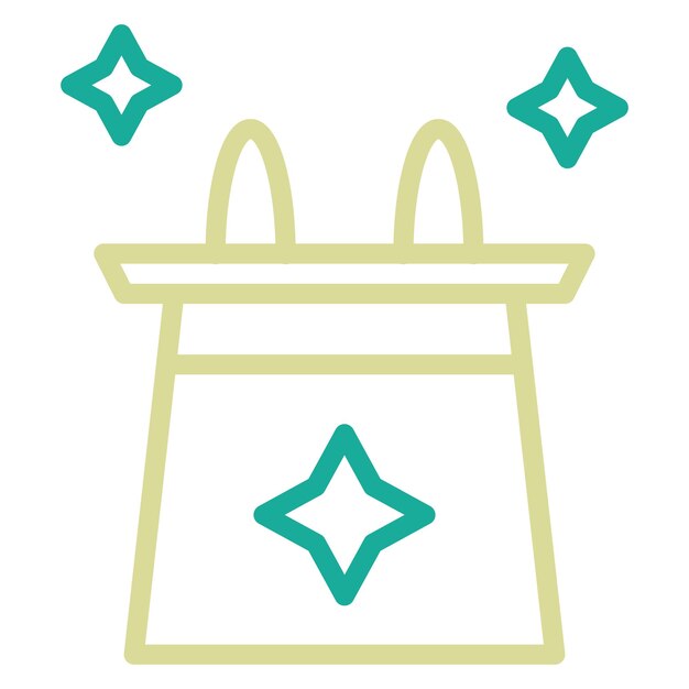 Ilustración del icono vectorial de Magic Trick del conjunto de iconos de entretenimiento