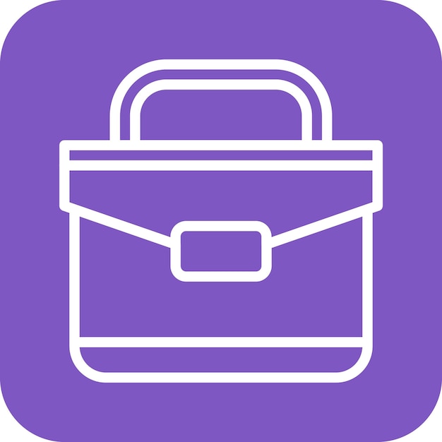 Ilustración del icono vectorial del maletín del conjunto de iconos de banca y finanzas