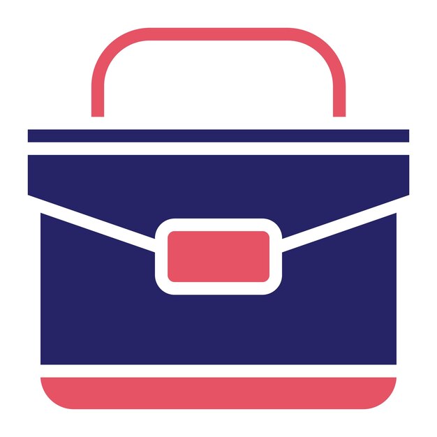 Ilustración del icono vectorial del maletín del conjunto de iconos de banca y finanzas