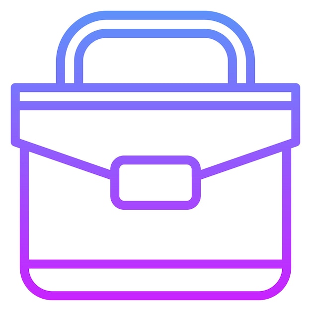 Ilustración del icono vectorial del maletín del conjunto de iconos de banca y finanzas