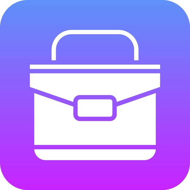 Ilustración del icono vectorial del maletín del conjunto de iconos de banca y finanzas