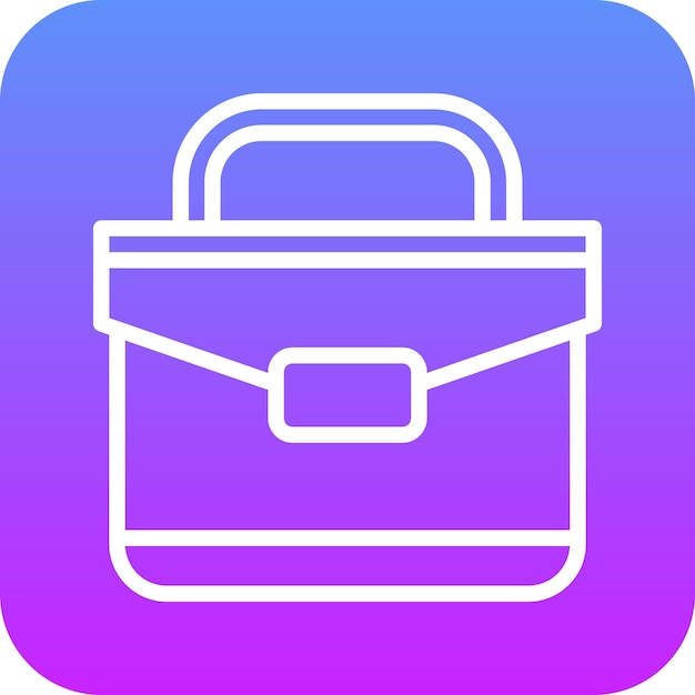 Ilustración del icono vectorial del maletín del conjunto de iconos de banca y finanzas