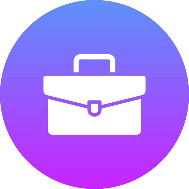 Ilustración del icono vectorial del maletín del conjunto de iconos de moda