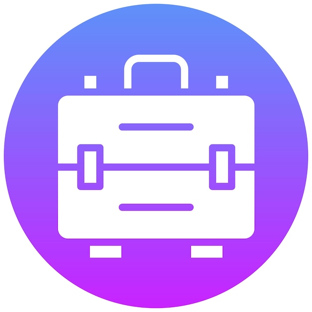 Ilustración del icono vectorial del maletín secreto del conjunto de iconos de Corrupción