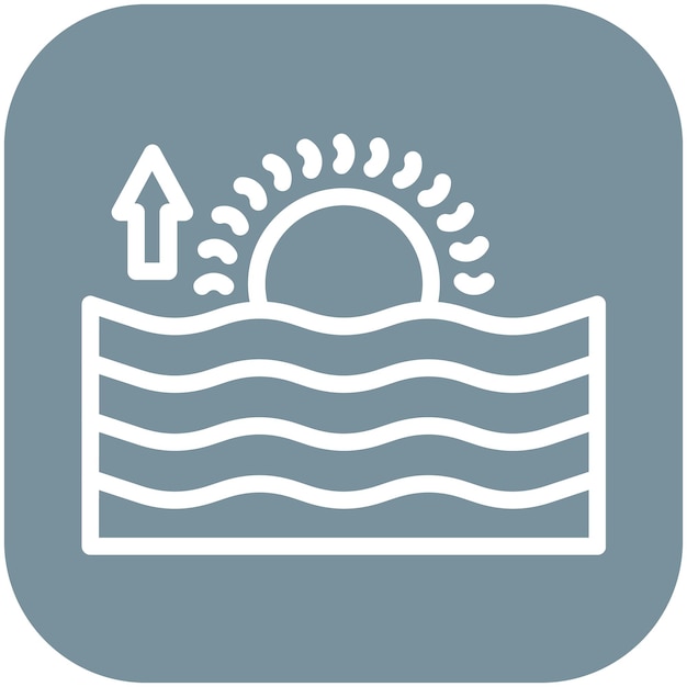 Ilustración del icono vectorial de la mañana del conjunto de iconos de estilos de vida