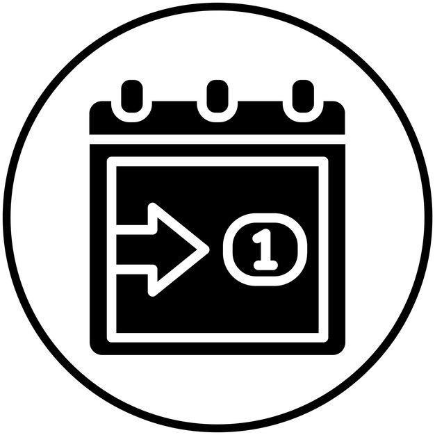 Ilustración del icono vectorial de mañana del conjunto de iconos de hora y fecha