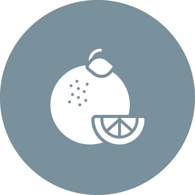 Ilustración del icono vectorial en mandarín del conjunto de iconos de frutas y verduras