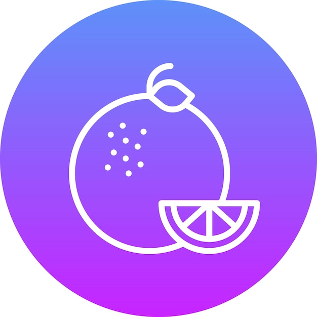 Vector ilustración del icono vectorial en mandarín del conjunto de iconos de frutas y verduras