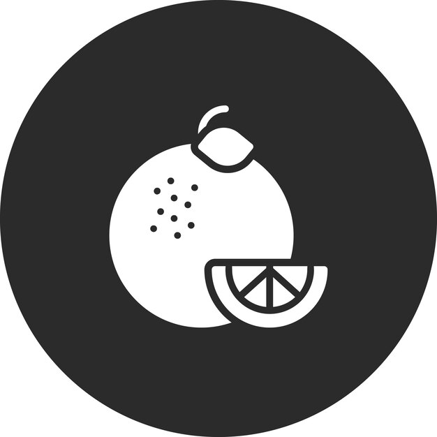 Ilustración del icono vectorial en mandarín del conjunto de iconos de frutas y verduras