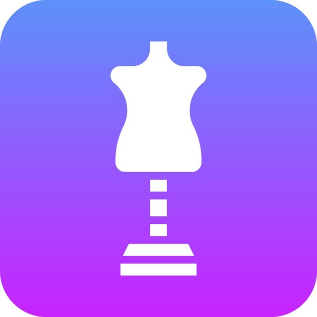 Ilustración del icono vectorial del maniquí del conjunto de iconos del Mall