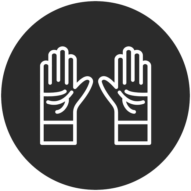 Ilustración del icono vectorial de las manos hacia arriba del conjunto de iconos de donaciones