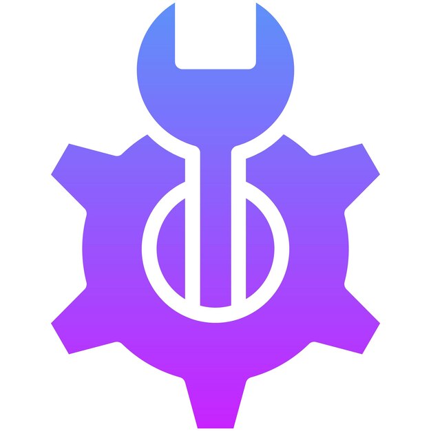 Ilustración del icono vectorial de mantenimiento del conjunto de iconos sin código