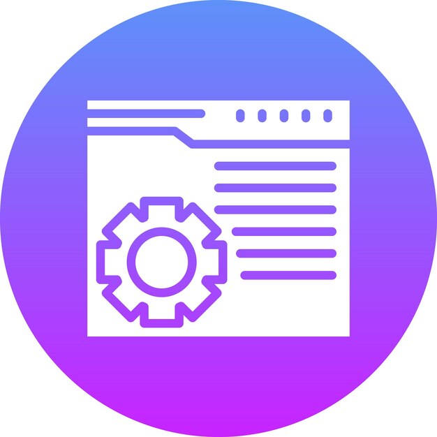 Ilustración del icono vectorial de mantenimiento web del conjunto de iconos de marketing