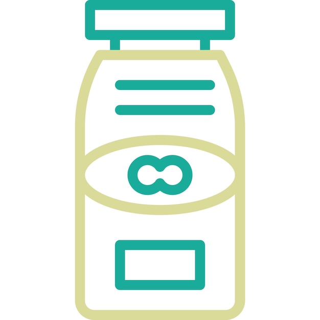 Ilustración del icono vectorial de la mantequilla de maní del icono de la mañana y el desayuno