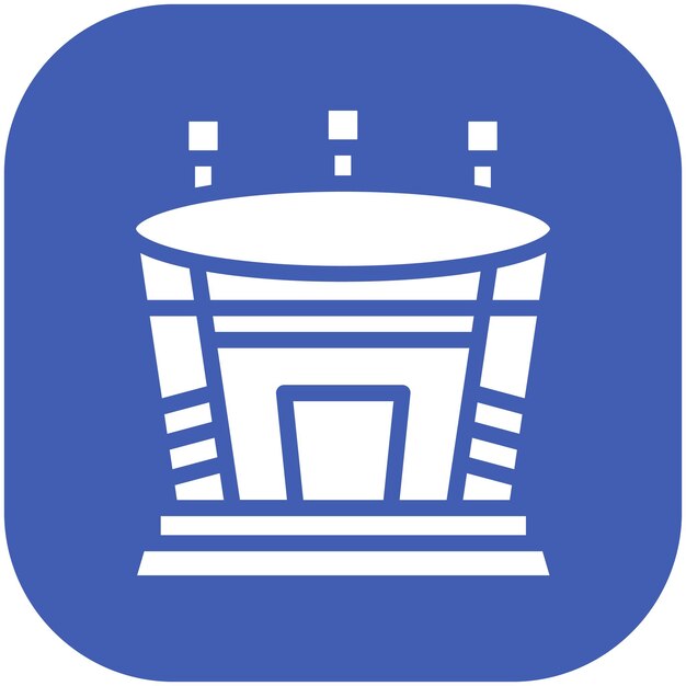 Ilustración del icono vectorial de Maracana del conjunto de iconos de los Juegos Olímpicos