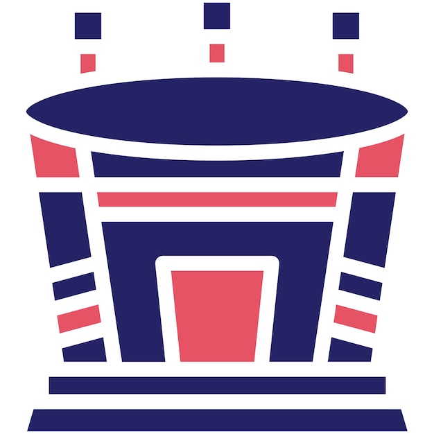 Ilustración del icono vectorial de Maracana del conjunto de iconos de los Juegos Olímpicos