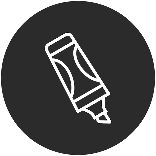 Ilustración del icono vectorial del marcador del conjunto de iconos de herramientas