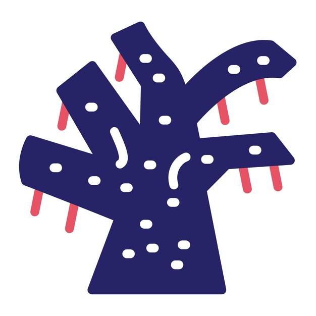 Ilustración de icono vectorial marchitado del conjunto de iconos de desastres naturales