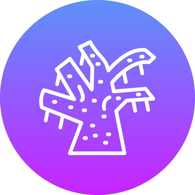Ilustración de icono vectorial marchitado del conjunto de iconos de desastres naturales