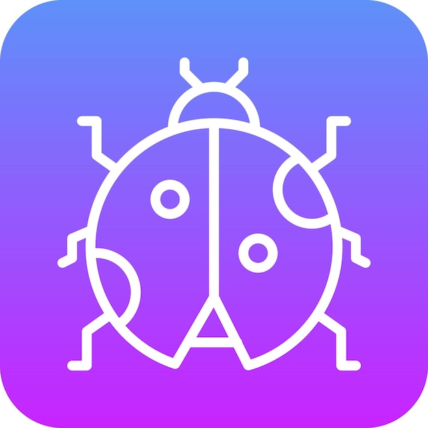 Ilustración del icono vectorial de la mariposa del conjunto de iconos de primavera