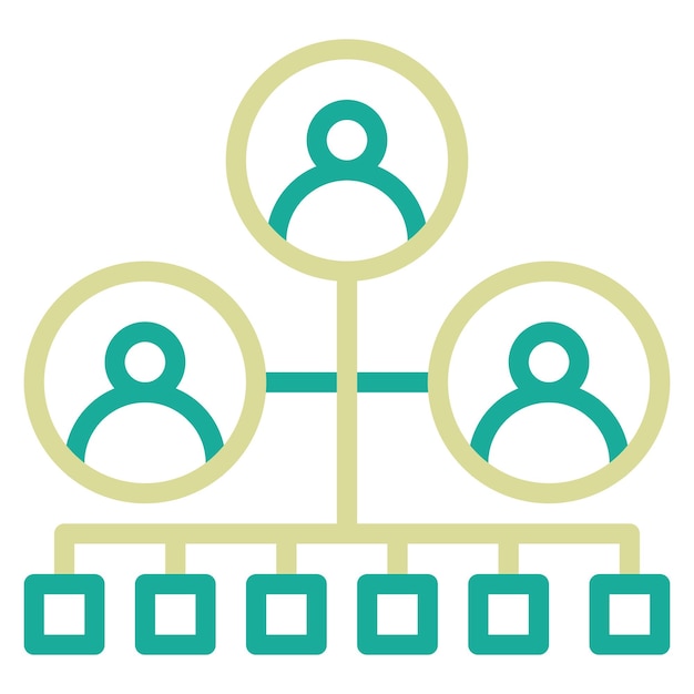 Ilustración del icono vectorial de marketing de afiliados de la web del conjunto de iconos de marketing