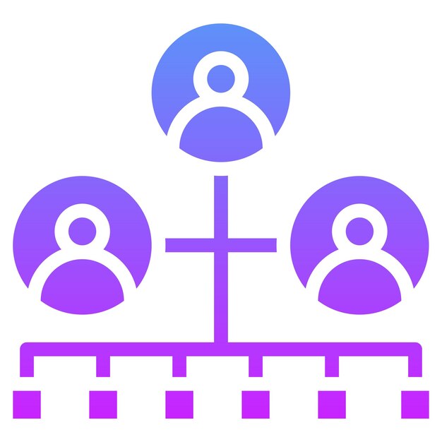 Ilustración del icono vectorial de marketing de afiliados de la web del conjunto de iconos de marketing